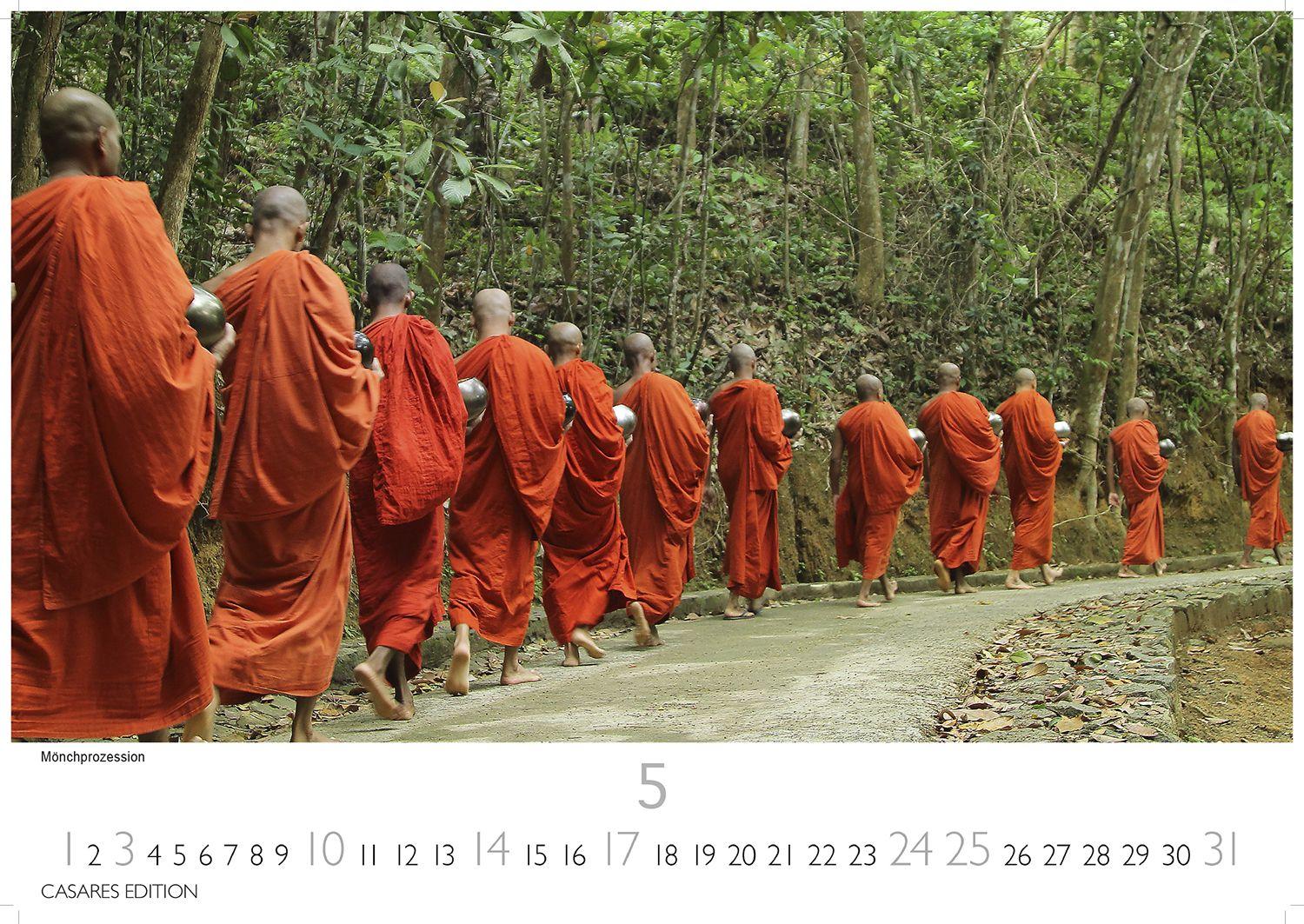 Beispielinhalt (Bild) Sri Lanka Kalender 2026 - Wandkalender | Fotokalender Asien 24x35cm - Hochwertiger für 2026 - mit atemberaubenden Fotos von Sri Lanka
