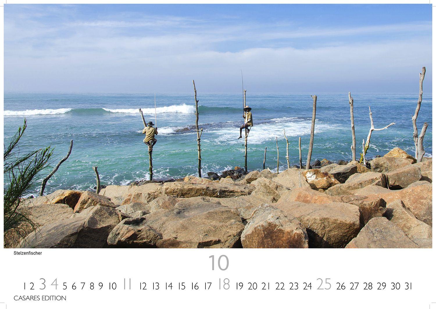 Beispielinhalt (Bild) Sri Lanka Kalender 2026 - Wandkalender | Fotokalender Asien 24x35cm - Hochwertiger für 2026 - mit atemberaubenden Fotos von Sri Lanka