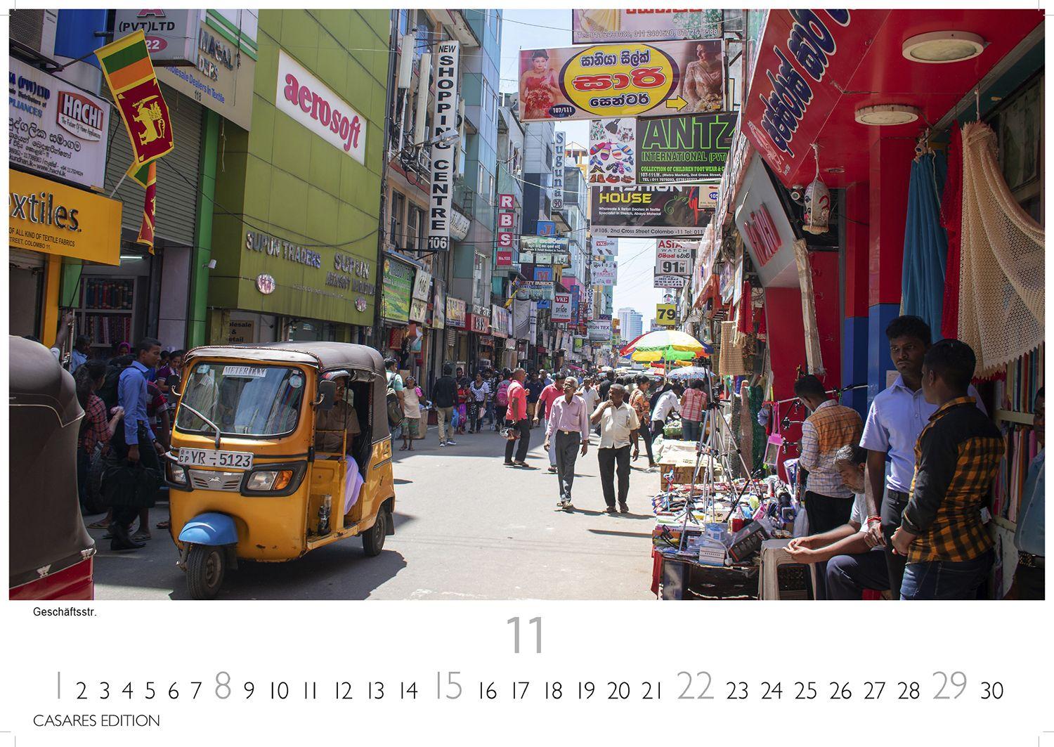 Beispielinhalt (Bild) Sri Lanka Kalender 2026 - Wandkalender | Fotokalender Asien 24x35cm - Hochwertiger für 2026 - mit atemberaubenden Fotos von Sri Lanka