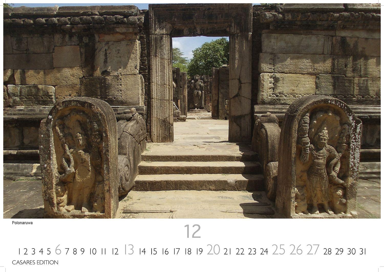 Beispielinhalt (Bild) Sri Lanka Kalender 2026 - Wandkalender | Fotokalender Asien 24x35cm - Hochwertiger für 2026 - mit atemberaubenden Fotos von Sri Lanka