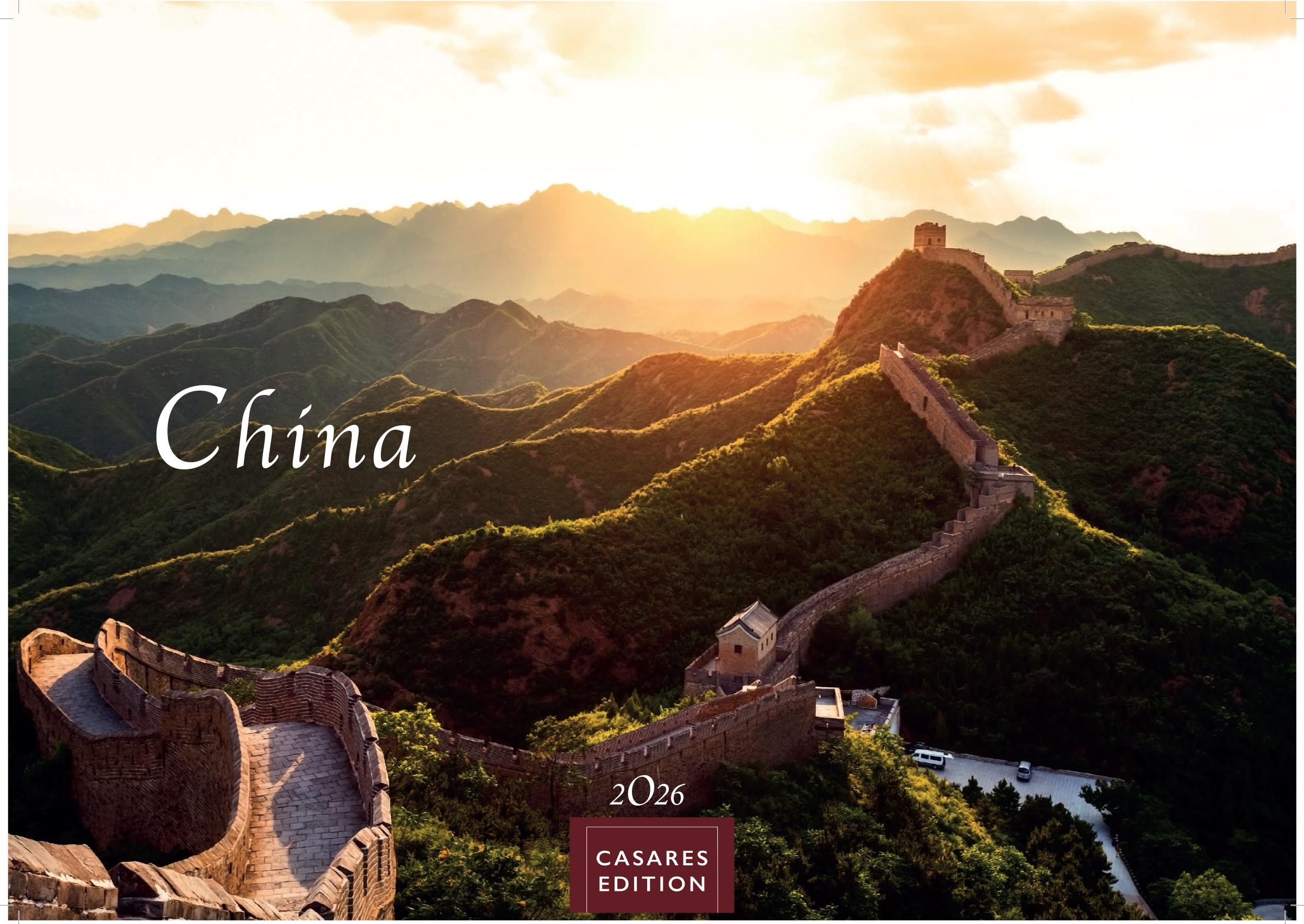 Vorderes Coverbild China Kalender 2026 - Wandkalender | Fotokalender Asien 35x50cm Grosses Format - Wundervolle Landschaften | Tradition und Moderne in 12 faszinierenden Fotos