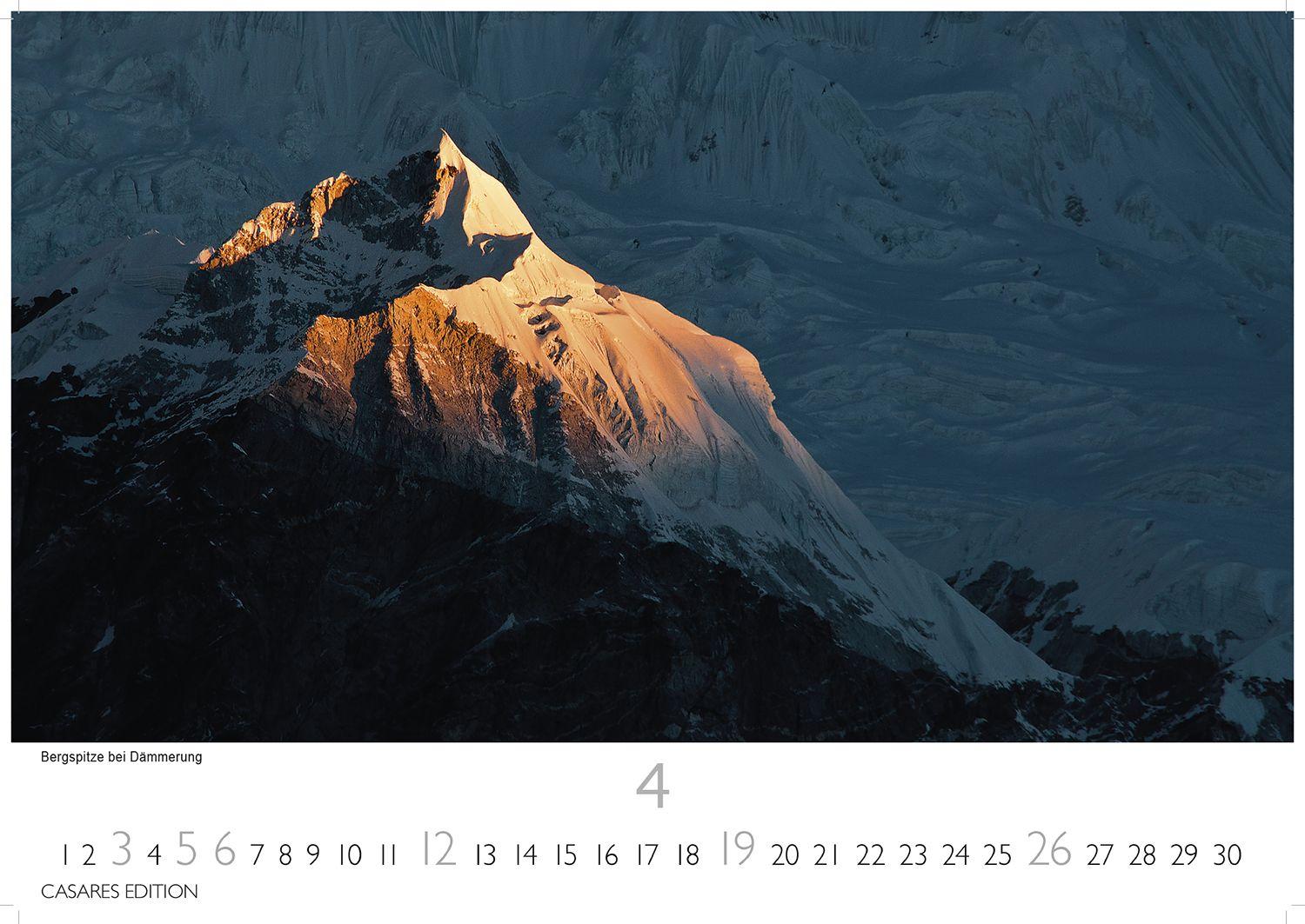 Beispielinhalt (Bild) Nepal Kalender 2026 - Wandkalender | Fotokalender Asien 24x35cm - Atemberaubende Fotos der Himalaya-Gipfel, Tempel und heiligen Stätten Nepals