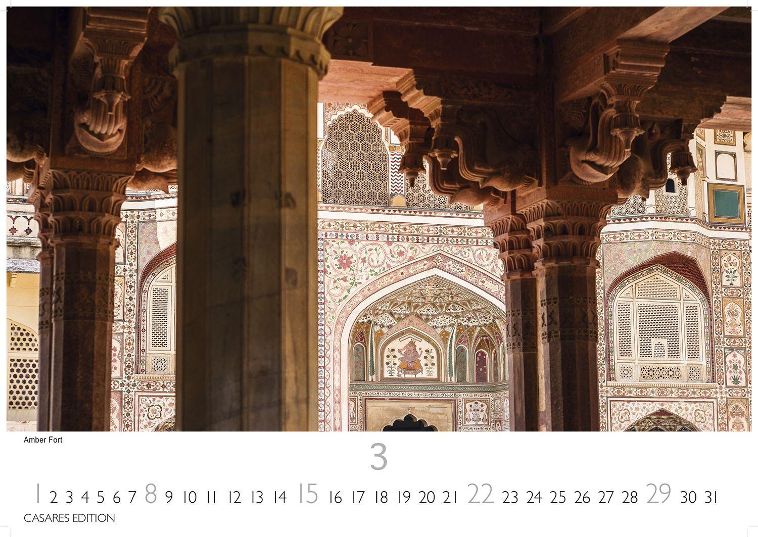 Beispielinhalt (Bild) Indien Kalender 2026 - Wandkalender | Fotokalender Asien 24x35cm - Entdecken Sie die vielfältige Kultur Indiens in 12 faszinierenden Fotos