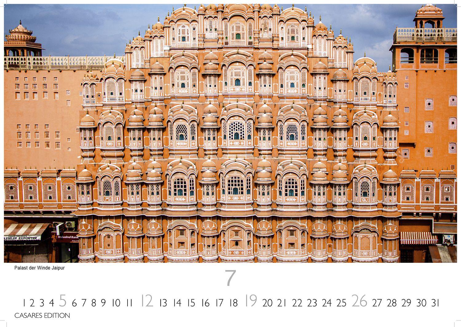 Beispielinhalt (Bild) Indien Kalender 2026 - Wandkalender | Fotokalender Asien 24x35cm - Entdecken Sie die vielfältige Kultur Indiens in 12 faszinierenden Fotos