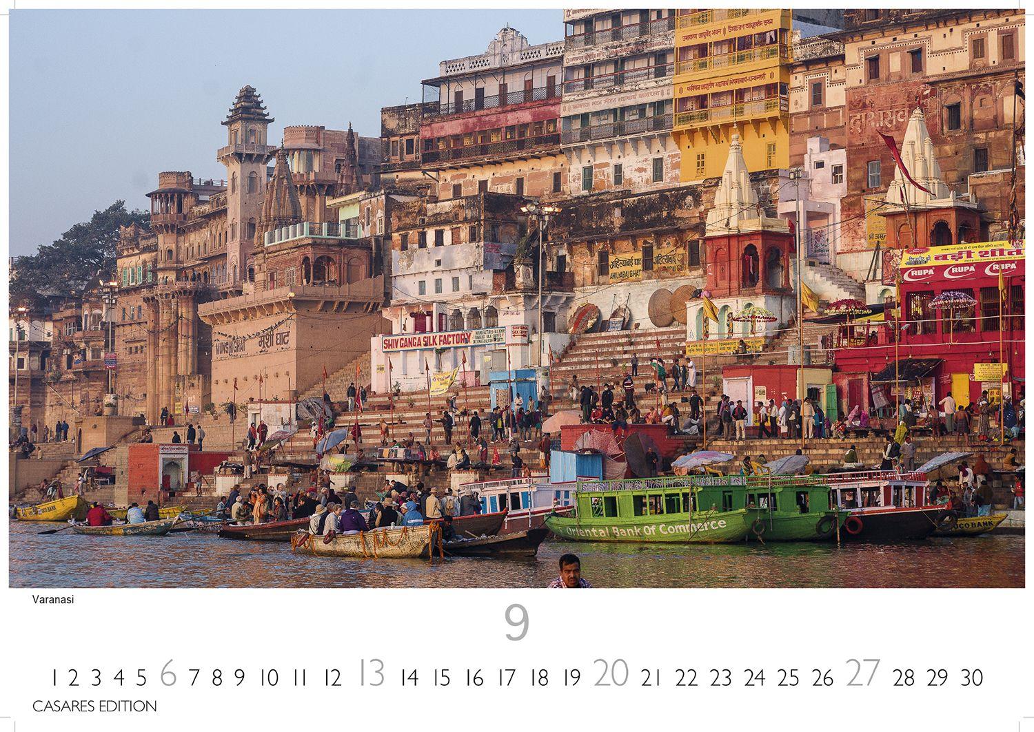 Beispielinhalt (Bild) Indien Kalender 2026 - Wandkalender | Fotokalender Asien 24x35cm - Entdecken Sie die vielfältige Kultur Indiens in 12 faszinierenden Fotos