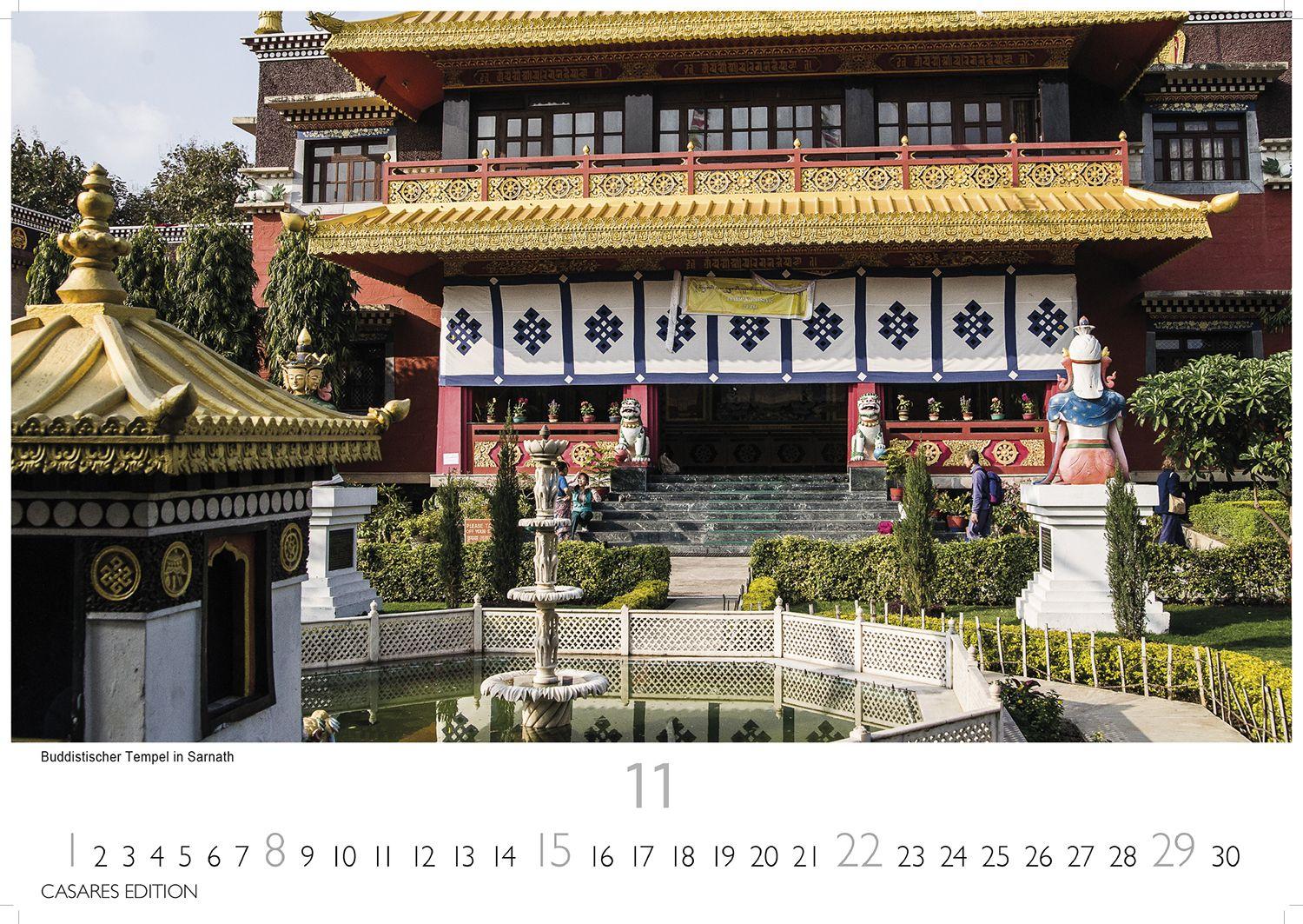 Beispielinhalt (Bild) Indien Kalender 2026 - Wandkalender | Fotokalender Asien 24x35cm - Entdecken Sie die vielfältige Kultur Indiens in 12 faszinierenden Fotos