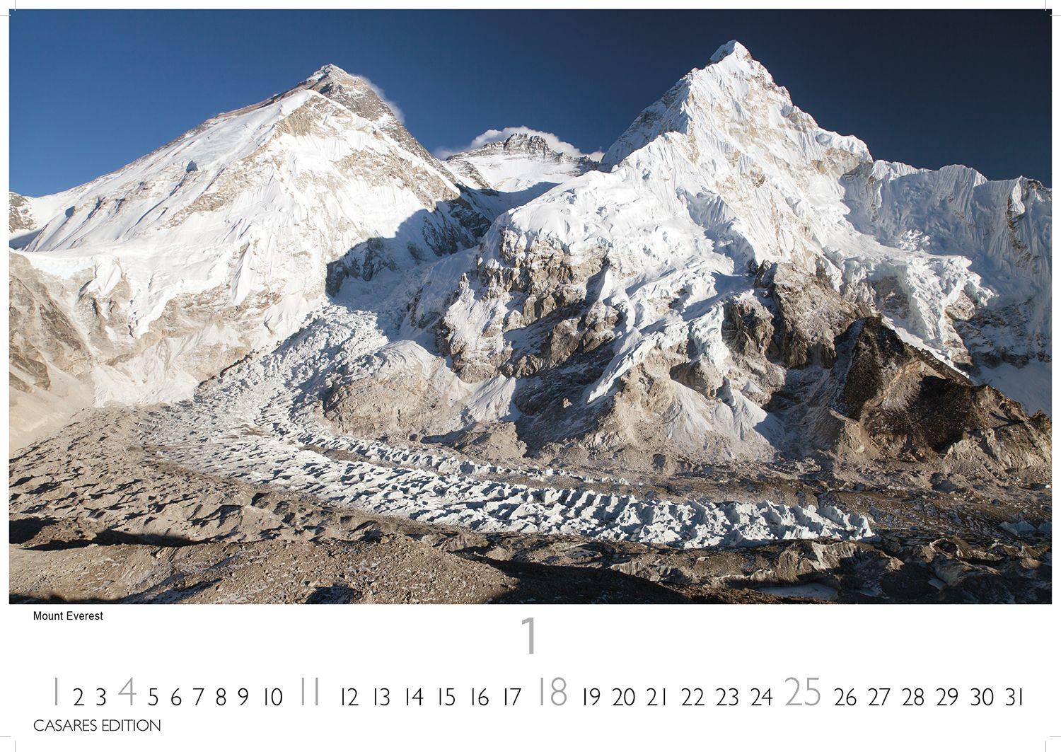 Beispielinhalt (Bild) Nepal Kalender 2026 - Wandkalender | Fotokalender Asien 35x50cm Grosses Format - Atemberaubende Fotos der Himalaya-Gipfel, Tempel und heiligen Stätten Nepals