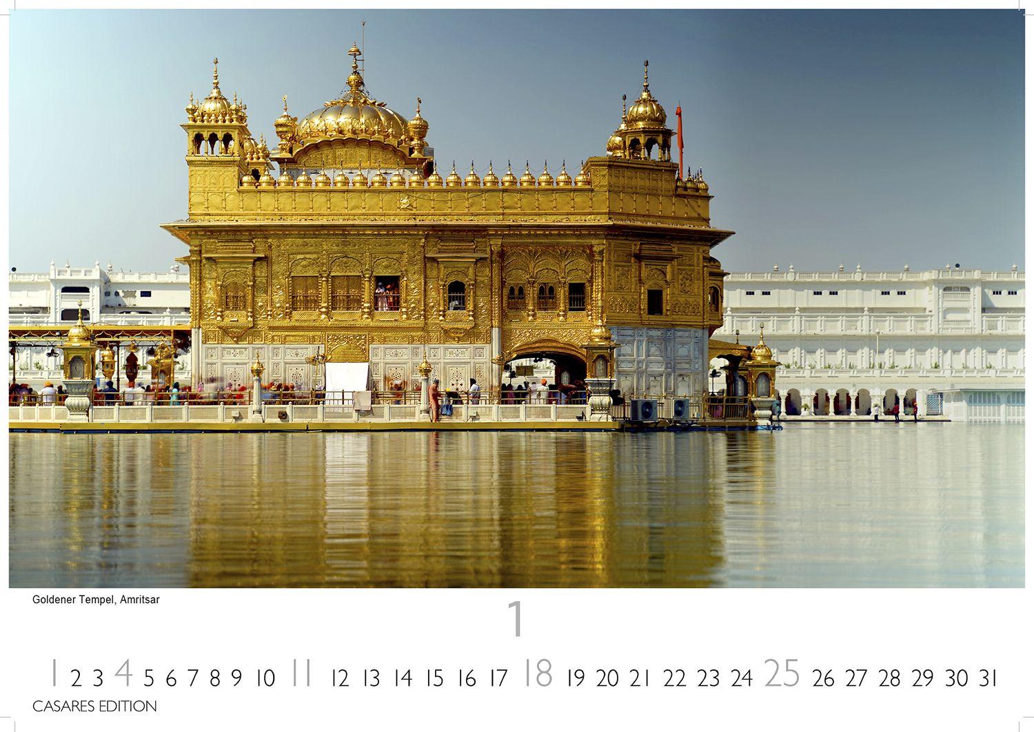 Beispielinhalt (Bild) Indien Kalender 2026 - Wandkalender | Fotokalender Asien 35x50cm Grosses Format - Entdecken Sie die vielfältige Kultur Indiens in 12 faszinierenden Fotos