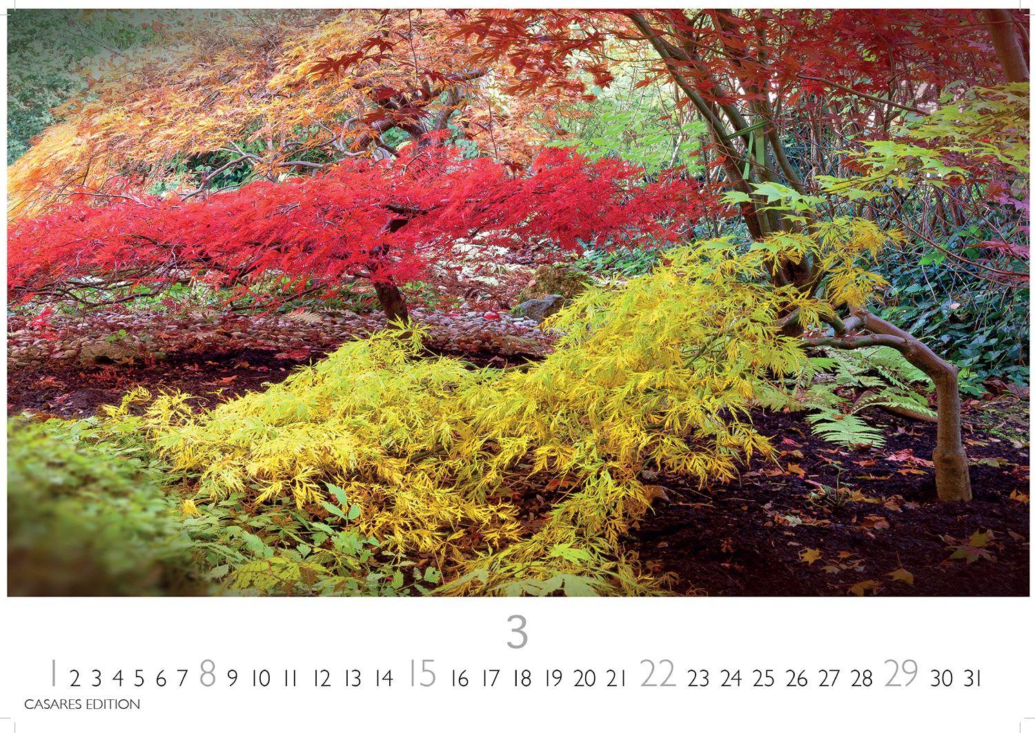 Beispielinhalt (Bild) Japanische Gärten Kalender 2026 - Wandkalender | Fotokalender Asien 35x50cm Grosses Format - Fotografien authentischer japanischer Gärten, perfekt für Natur- und Gartenliebhaber