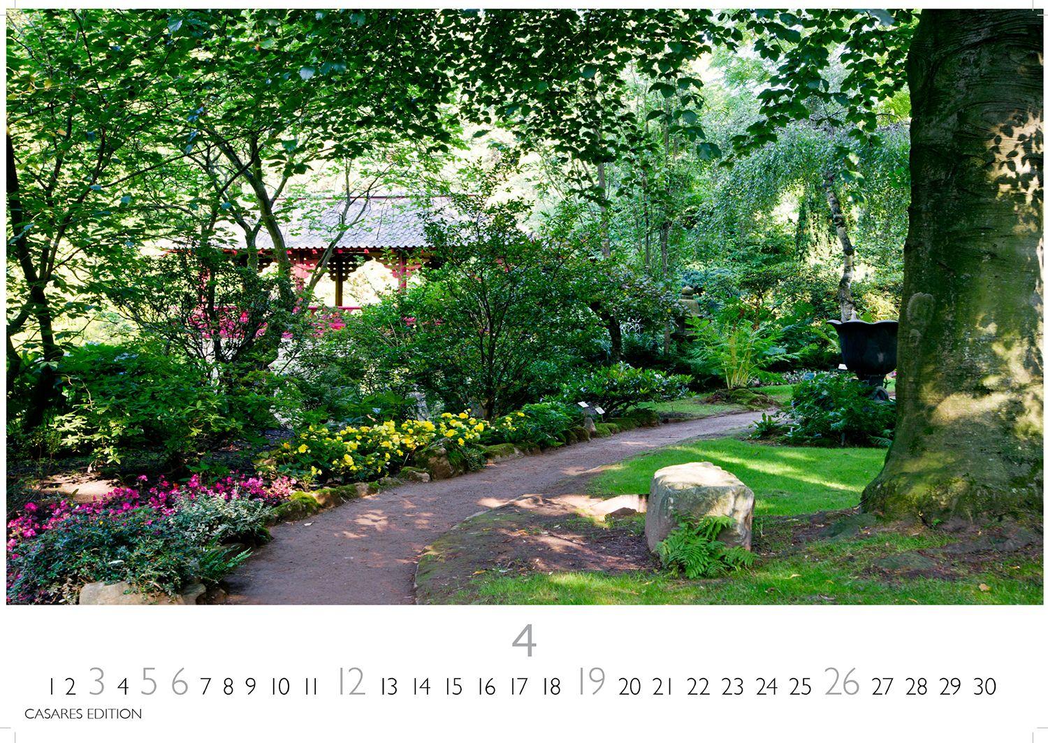 Beispielinhalt (Bild) Japanische Gärten Kalender 2026 - Wandkalender | Fotokalender Asien 35x50cm Grosses Format - Fotografien authentischer japanischer Gärten, perfekt für Natur- und Gartenliebhaber