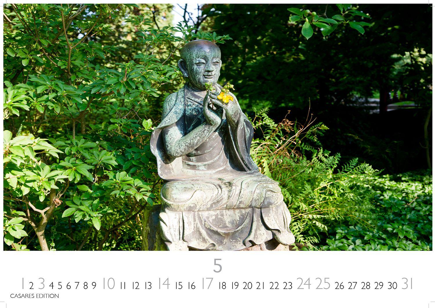 Beispielinhalt (Bild) Japanische Gärten Kalender 2026 - Wandkalender | Fotokalender Asien 35x50cm Grosses Format - Fotografien authentischer japanischer Gärten, perfekt für Natur- und Gartenliebhaber