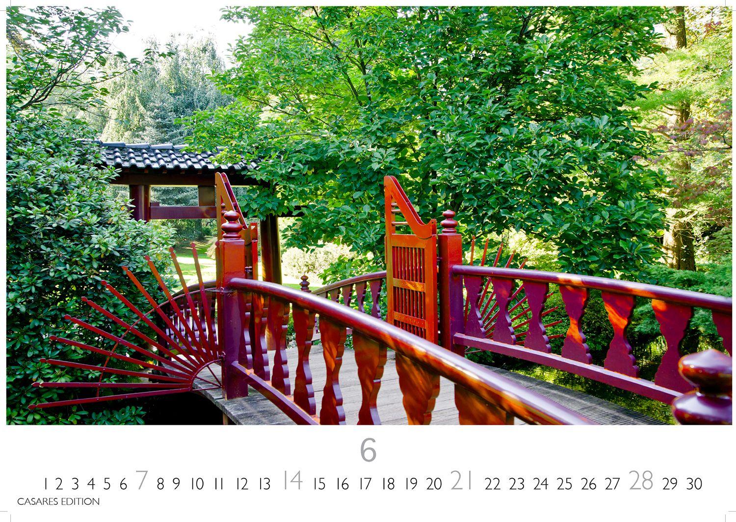 Beispielinhalt (Bild) Japanische Gärten Kalender 2026 - Wandkalender | Fotokalender Asien 35x50cm Grosses Format - Fotografien authentischer japanischer Gärten, perfekt für Natur- und Gartenliebhaber
