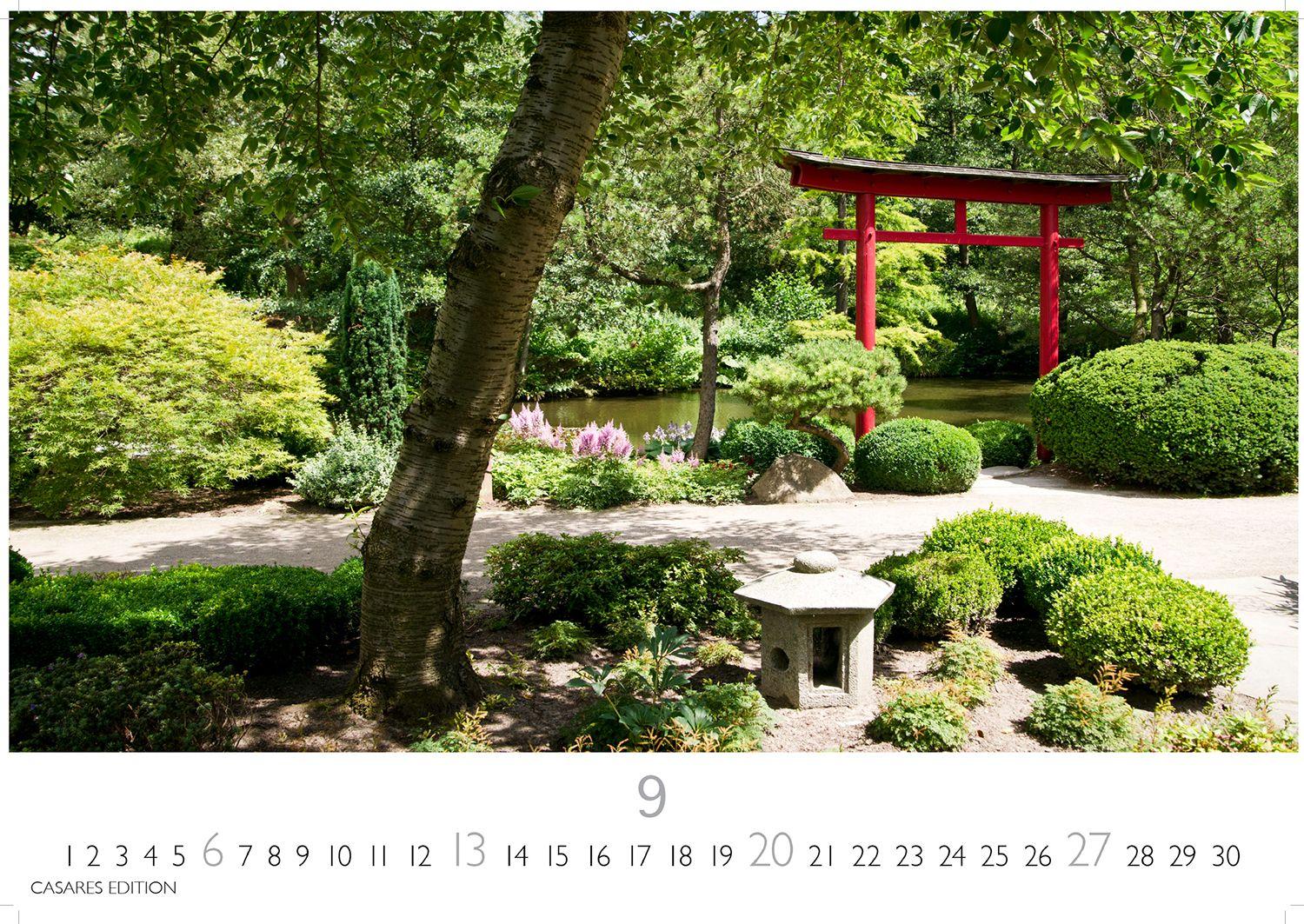 Beispielinhalt (Bild) Japanische Gärten Kalender 2026 - Wandkalender | Fotokalender Asien 35x50cm Grosses Format - Fotografien authentischer japanischer Gärten, perfekt für Natur- und Gartenliebhaber