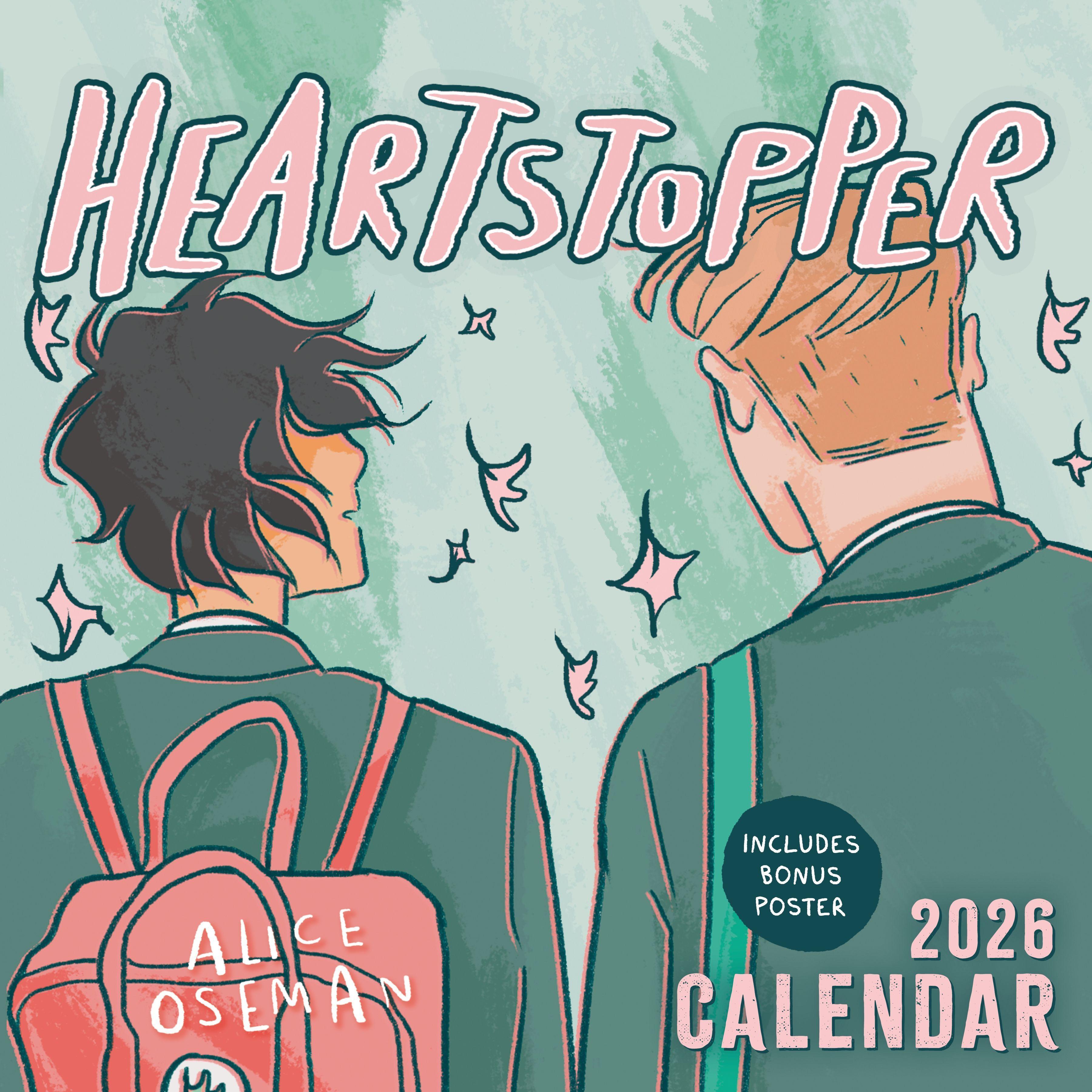 Vorderes Coverbild The Heartstopper 2026 Calendar