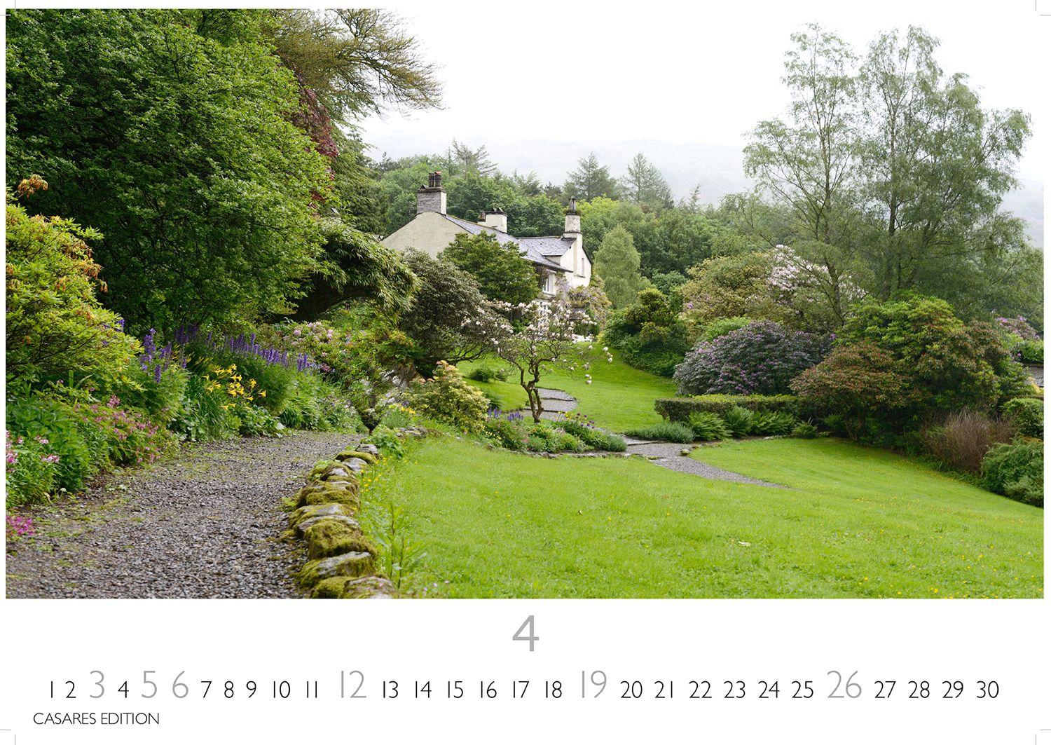 Beispielinhalt (Bild) Englische Gärten Kalender 2026 - Wandkalender | Fotokalender Naturkalender England 24x35cm - Naturfotos - Inspiration für Gartenliebhaber - Perfekt für Naturerlebnis & botanische Schönheit