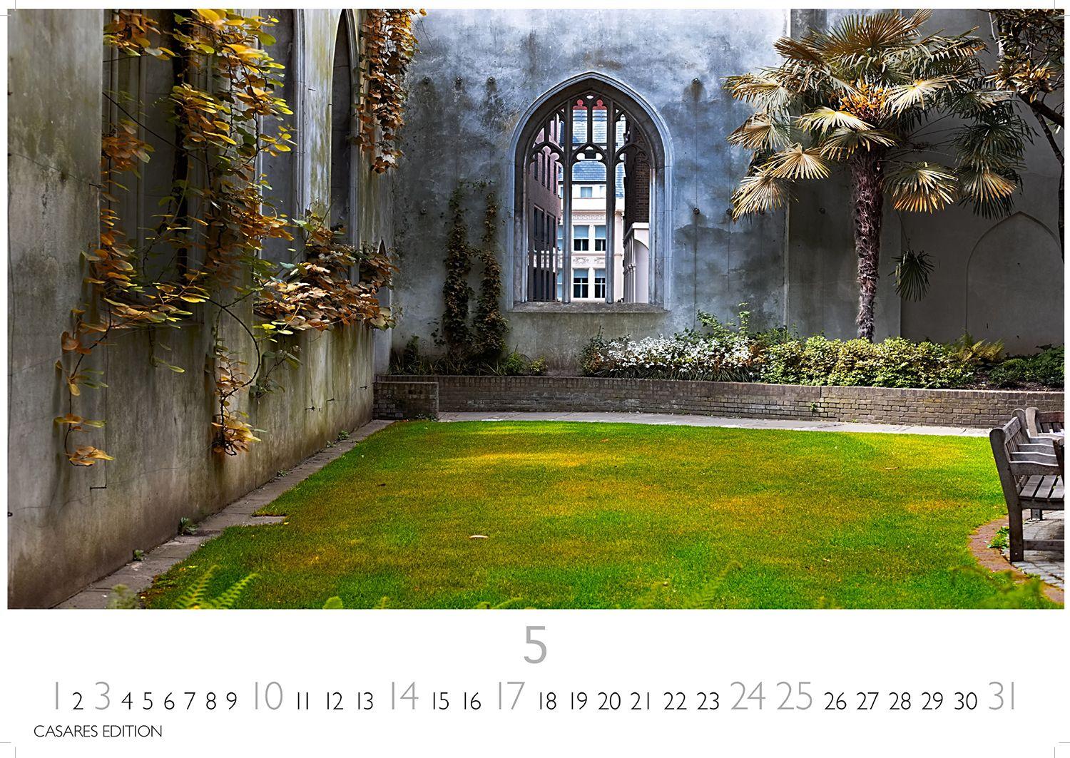 Beispielinhalt (Bild) Englische Gärten Kalender 2026 - Wandkalender | Fotokalender Naturkalender England 24x35cm - Naturfotos - Inspiration für Gartenliebhaber - Perfekt für Naturerlebnis & botanische Schönheit