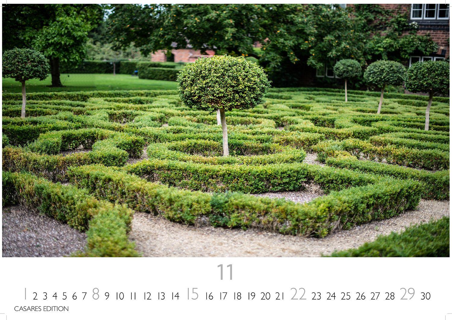 Beispielinhalt (Bild) Englische Gärten Kalender 2026 - Wandkalender | Fotokalender Naturkalender England 24x35cm - Naturfotos - Inspiration für Gartenliebhaber - Perfekt für Naturerlebnis & botanische Schönheit