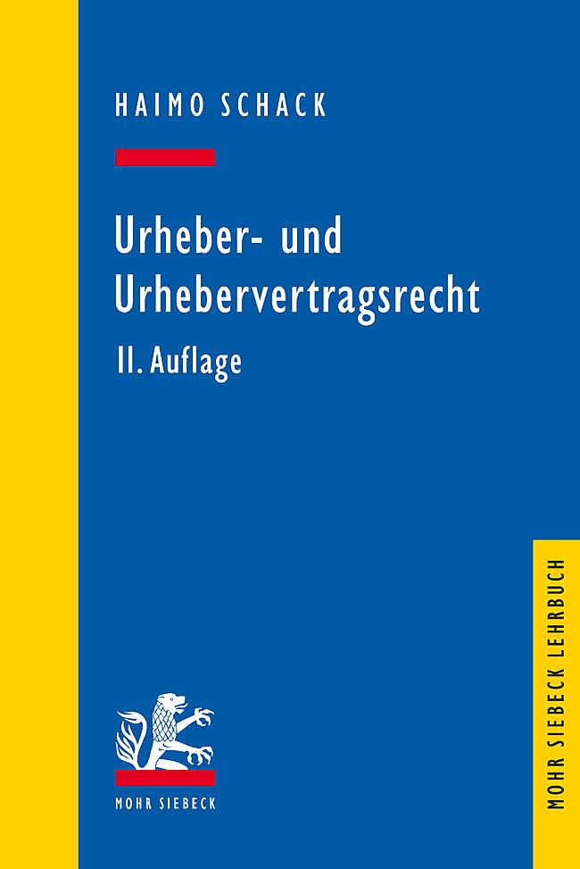 Vorderes Coverbild Urheber- und Urhebervertragsrecht