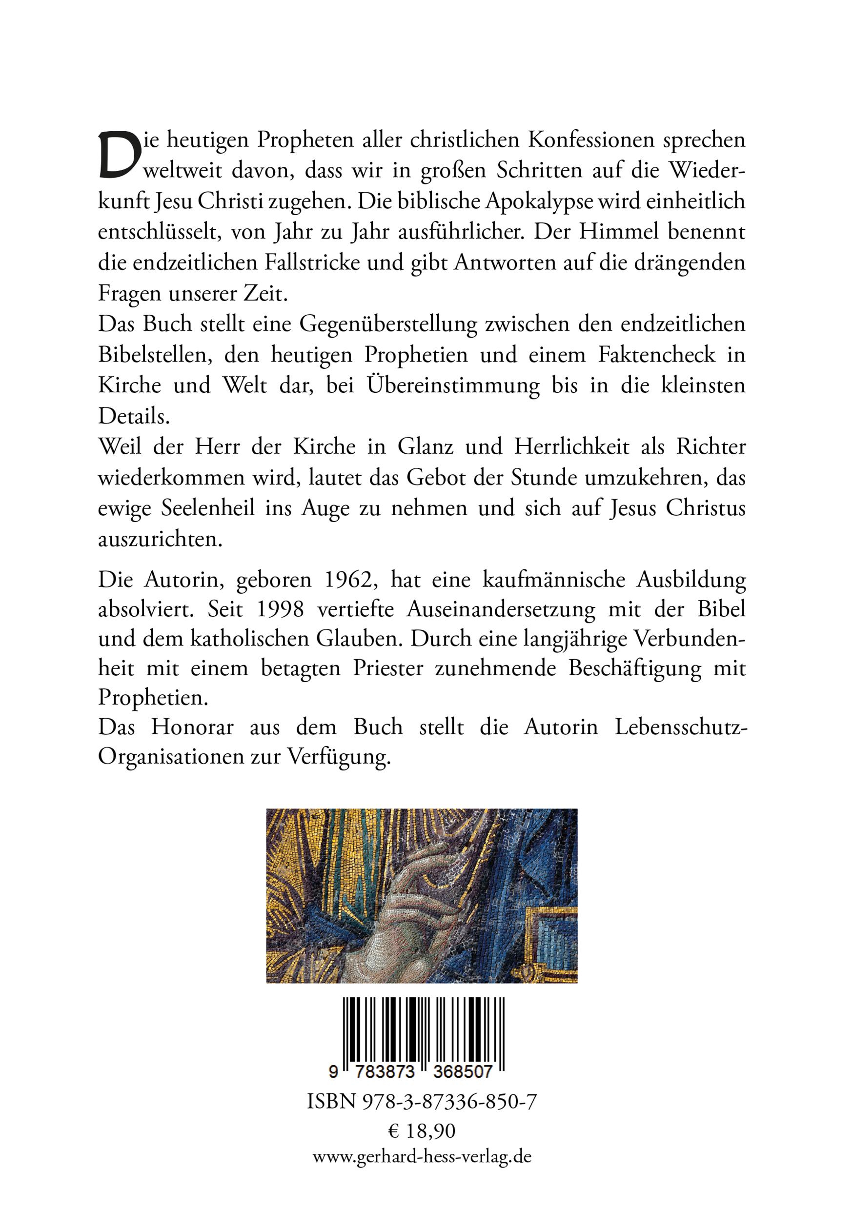 Rückseitencover Die Wiederkunft Jesu Christi steht bevor