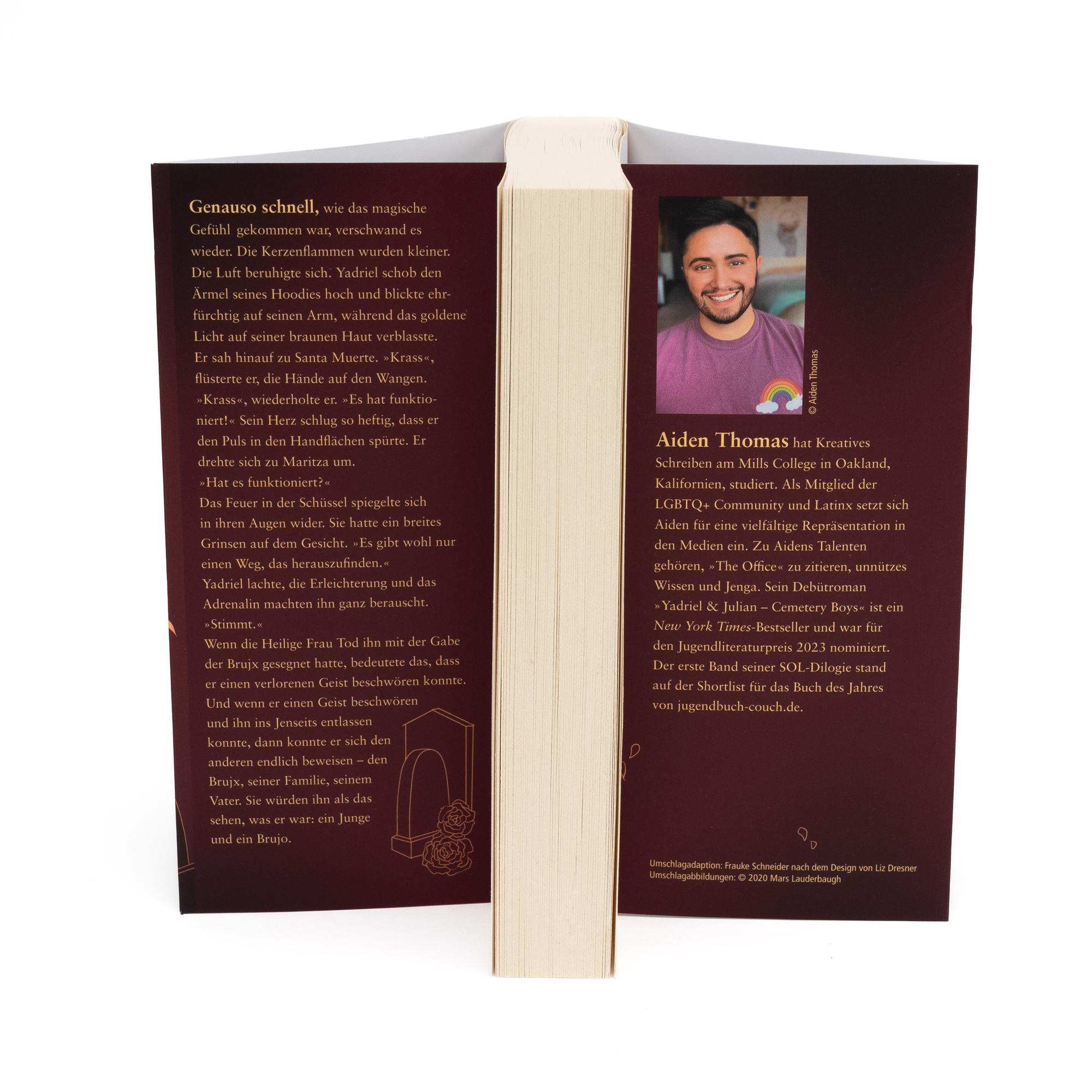 Beispielinhalt (Bild) Yadriel und Julian. Cemetery Boys