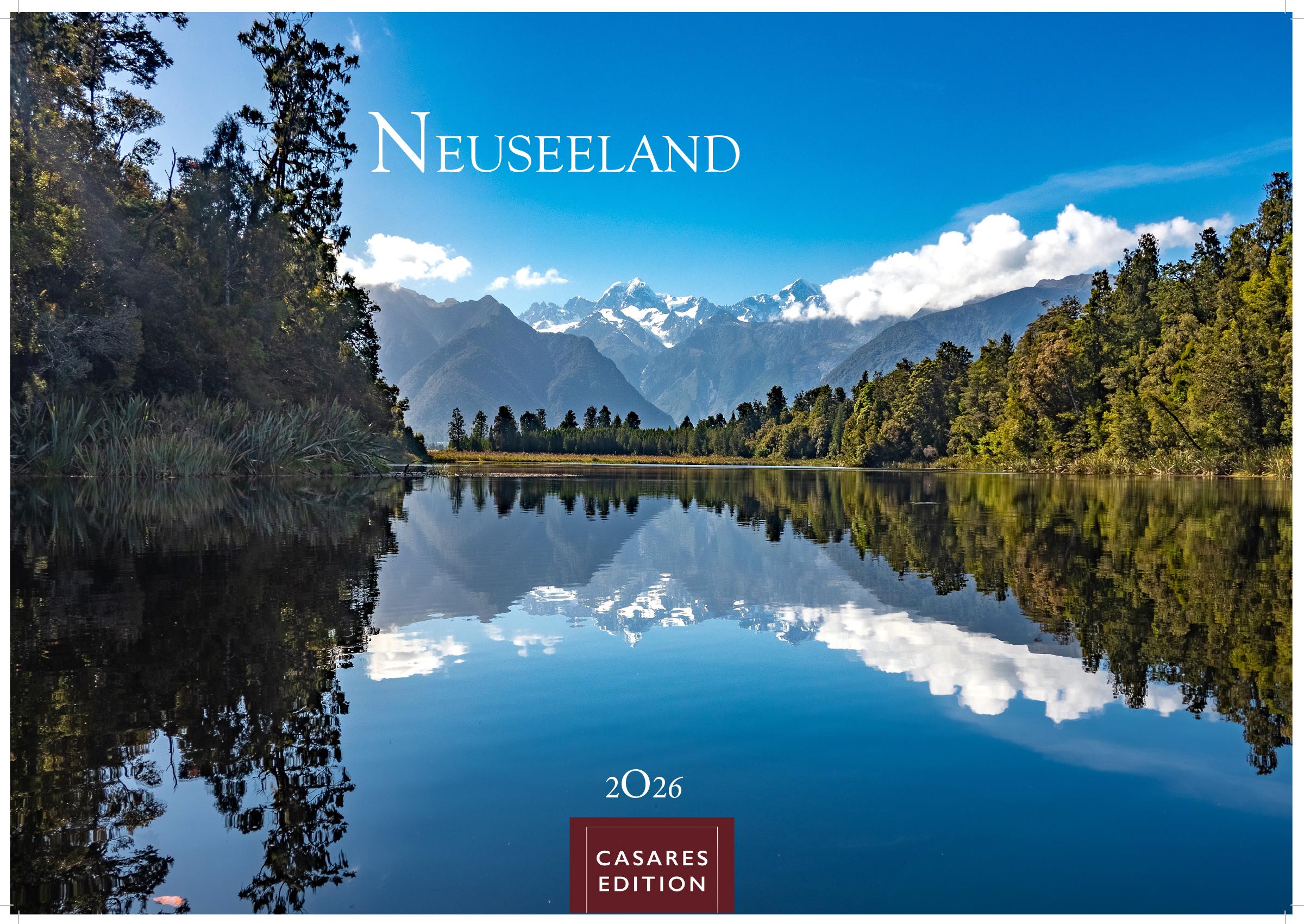 Vorderes Coverbild Neuseeland Kalender 2026 - Wandkalender | Fotokalender Ozeanien 35x50cm - Bildkalender mit atemberaubenden Naturaufnahmen, perfekt für Reisefans & Neuseeland-Liebhaber