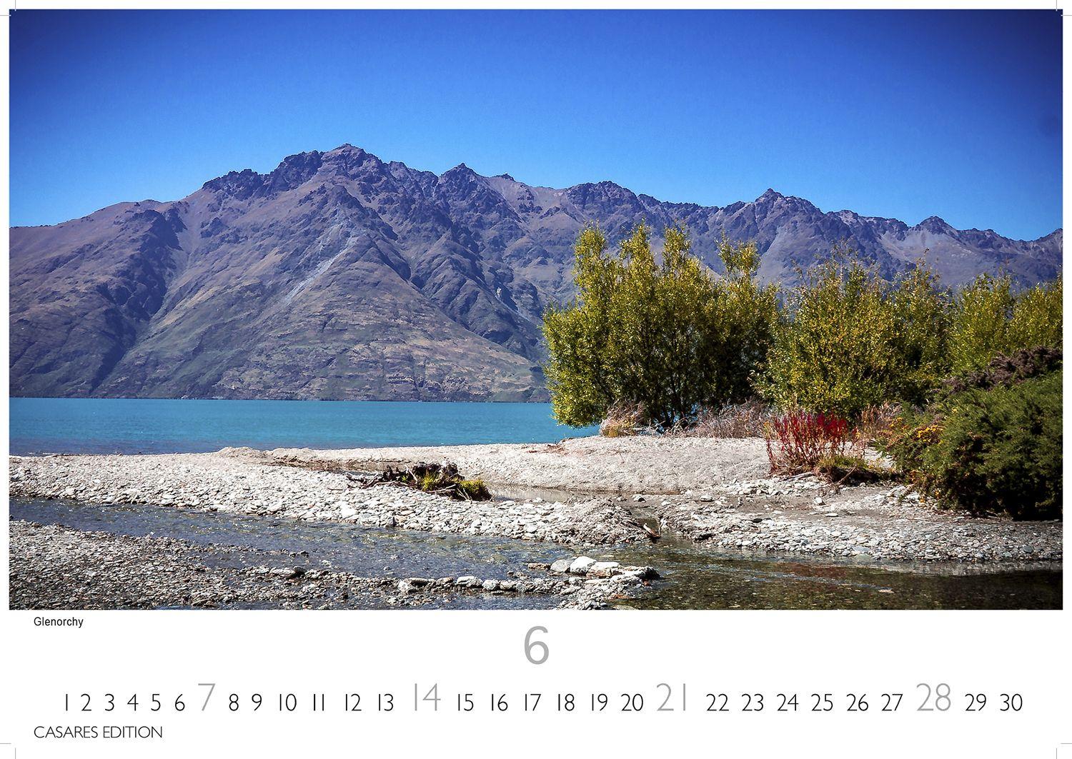 Beispielinhalt (Bild) Neuseeland Kalender 2026 - Wandkalender | Fotokalender Ozeanien 24x35cm - Beeindruckende Landschaften und Naturmotive aus Aotearoa für Wanddeko & Geschenkideen