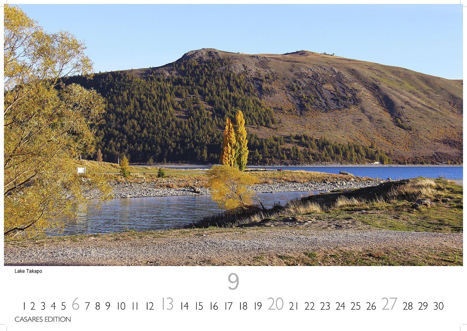 Beispielinhalt (Bild) Neuseeland Kalender 2026 - Wandkalender | Fotokalender Ozeanien 24x35cm - Beeindruckende Landschaften und Naturmotive aus Aotearoa für Wanddeko & Geschenkideen