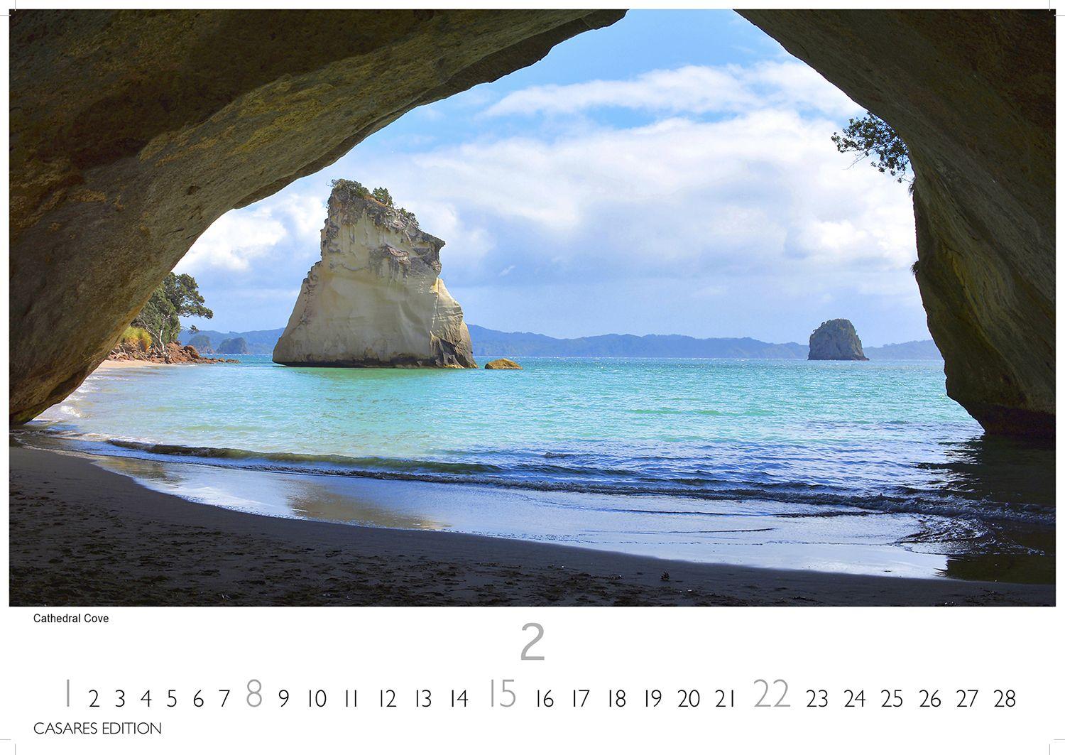 Beispielinhalt (Bild) Neuseeland Kalender 2026 - Wandkalender | Fotokalender Ozeanien 24x35cm - Beeindruckende Landschaften und Naturmotive aus Aotearoa für Wanddeko & Geschenkideen