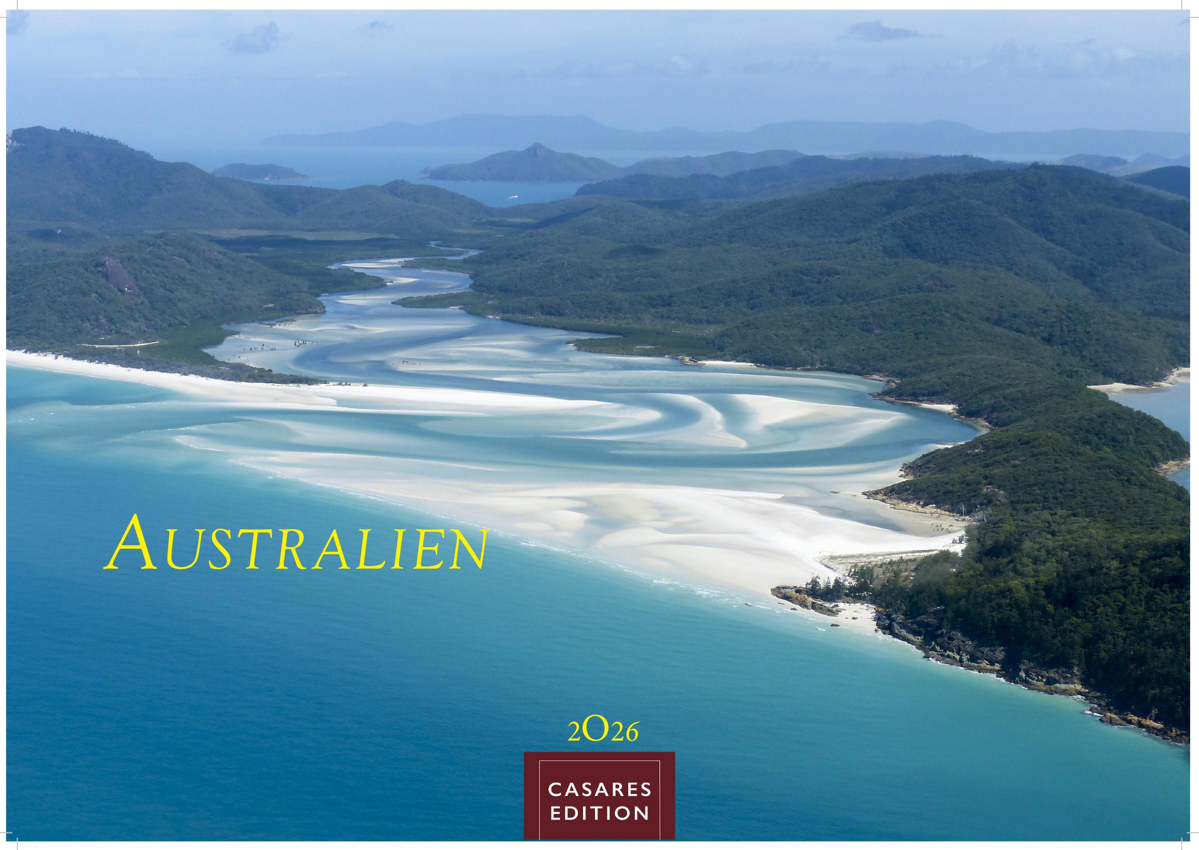 Vorderes Coverbild Australien Kalender 2026 - Wandkalender | Fotokalender Ozeanien 24x35cm - 12 atemberaubende Landschaften aus Down Under, perfekt als Geschenk & Wanddeko