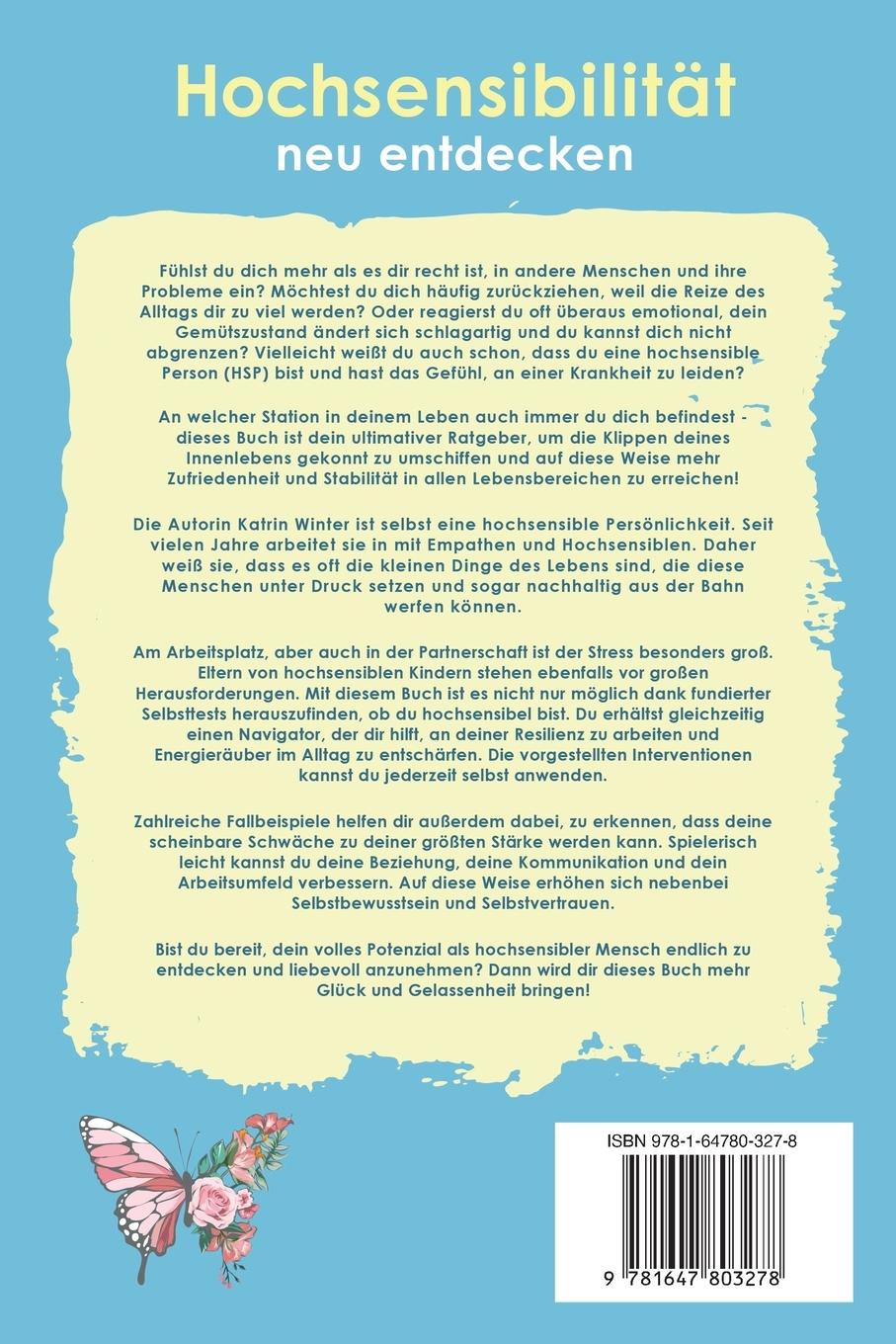 Rückseitencover Hochsensibilität neu entdecken