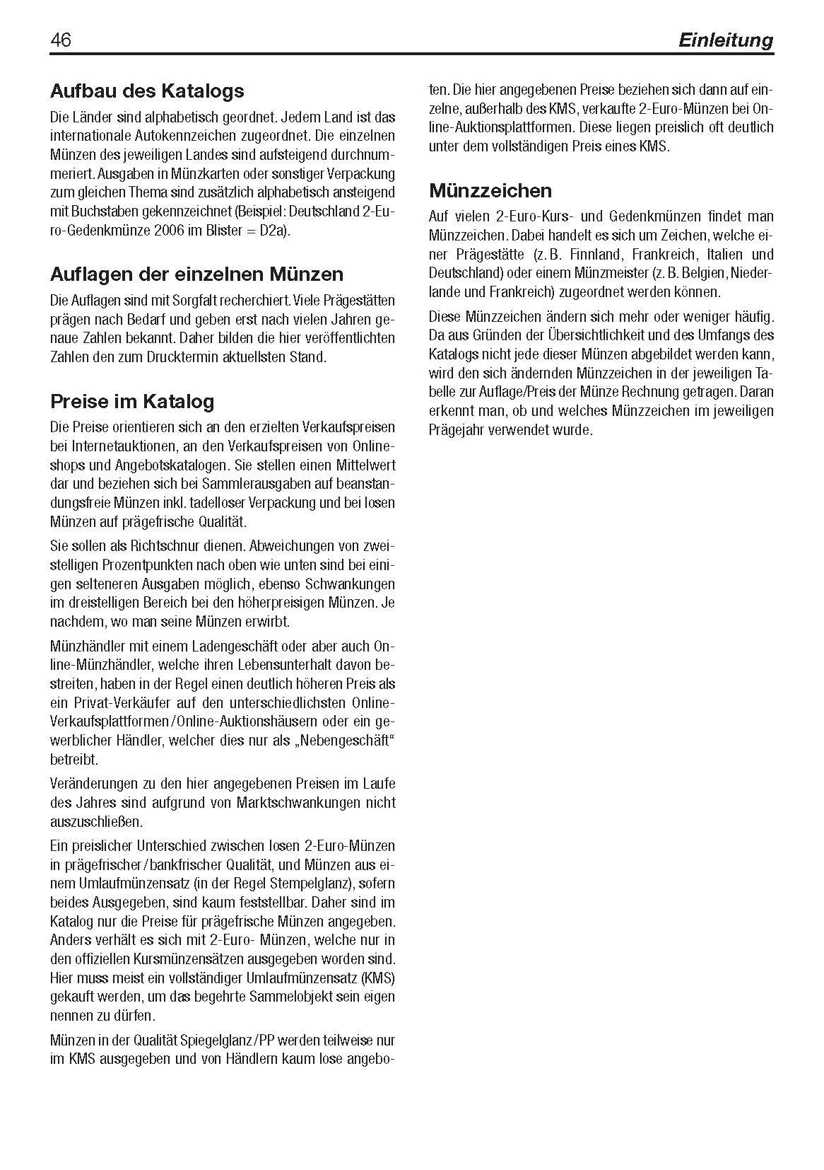 Beispielinhalt (Bild) Die 2-Euro-Münzen