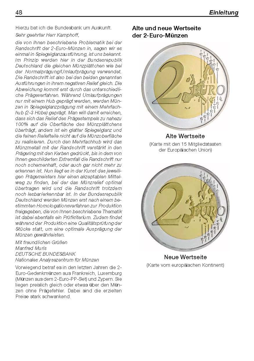Beispielinhalt (Bild) Die 2-Euro-Münzen