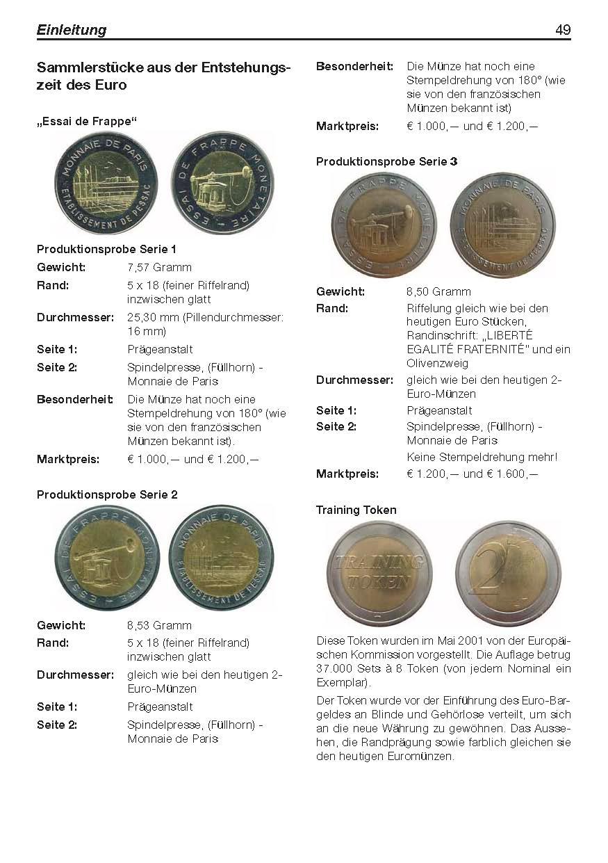Beispielinhalt (Bild) Die 2-Euro-Münzen
