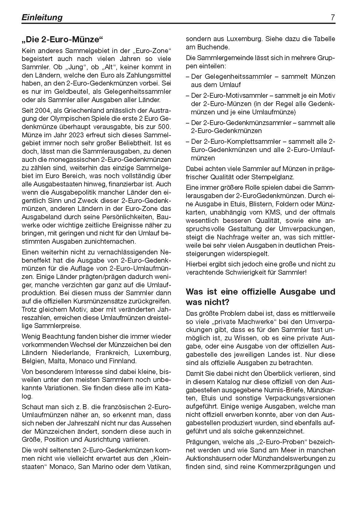 Beispielinhalt (Bild) Die 2-Euro-Münzen