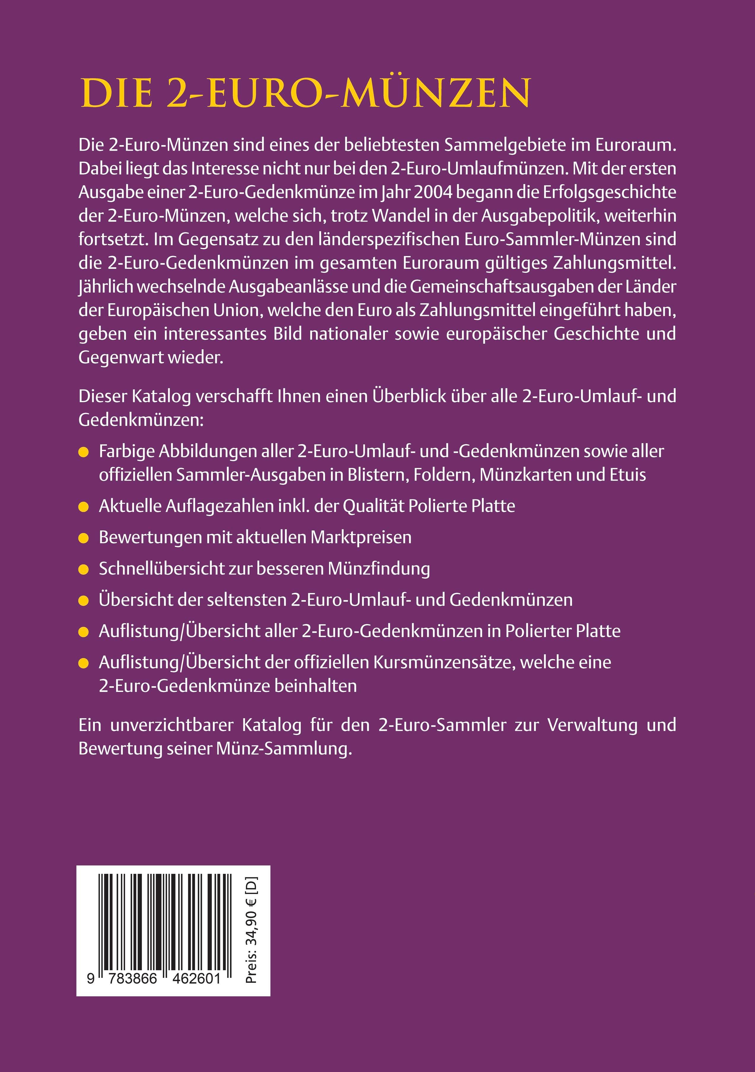 Rückseitencover Die 2-Euro-Münzen