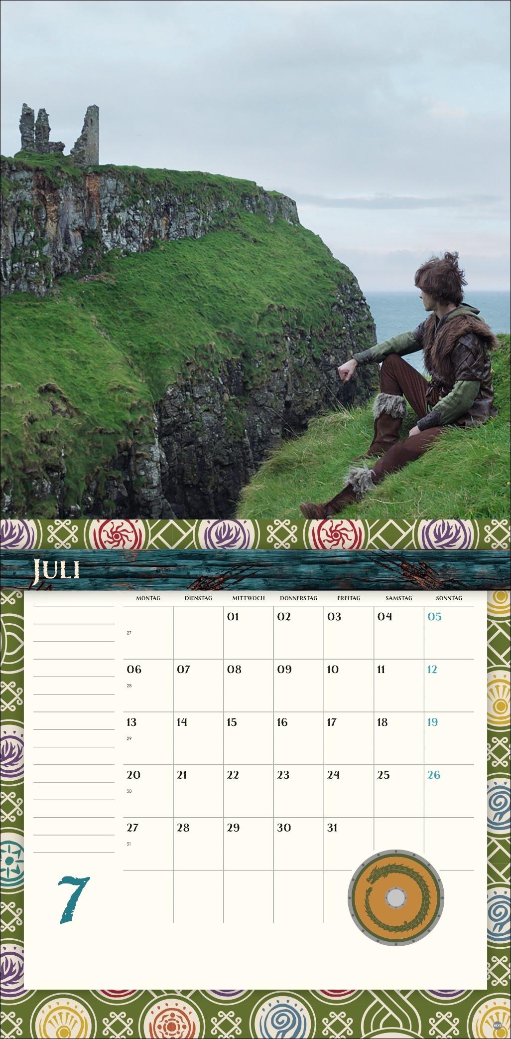 Beispielinhalt (Bild) Drachenzähmen Broschurkalender 2026