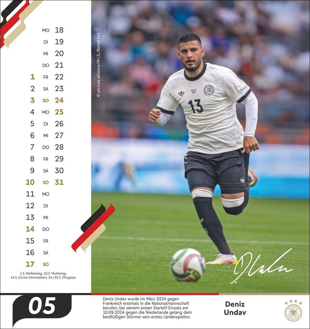 Beispielinhalt (Bild) DFB Männer Postkartenkalender 2026