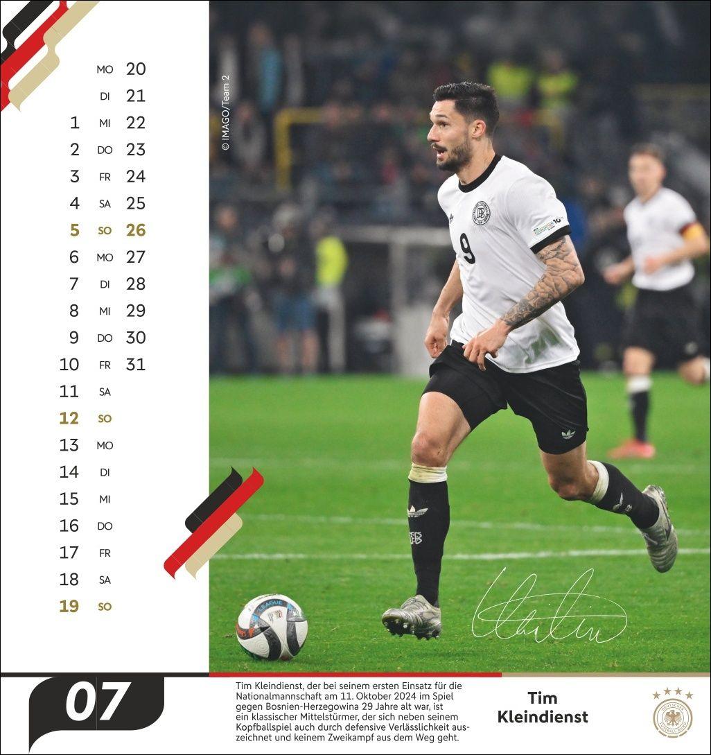 Beispielinhalt (Bild) DFB Männer Postkartenkalender 2026