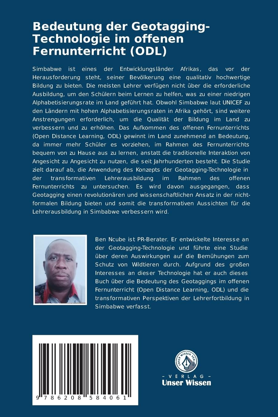 Rückseitencover Bedeutung der Geotagging-Technologie im offenen Fernunterricht (ODL)