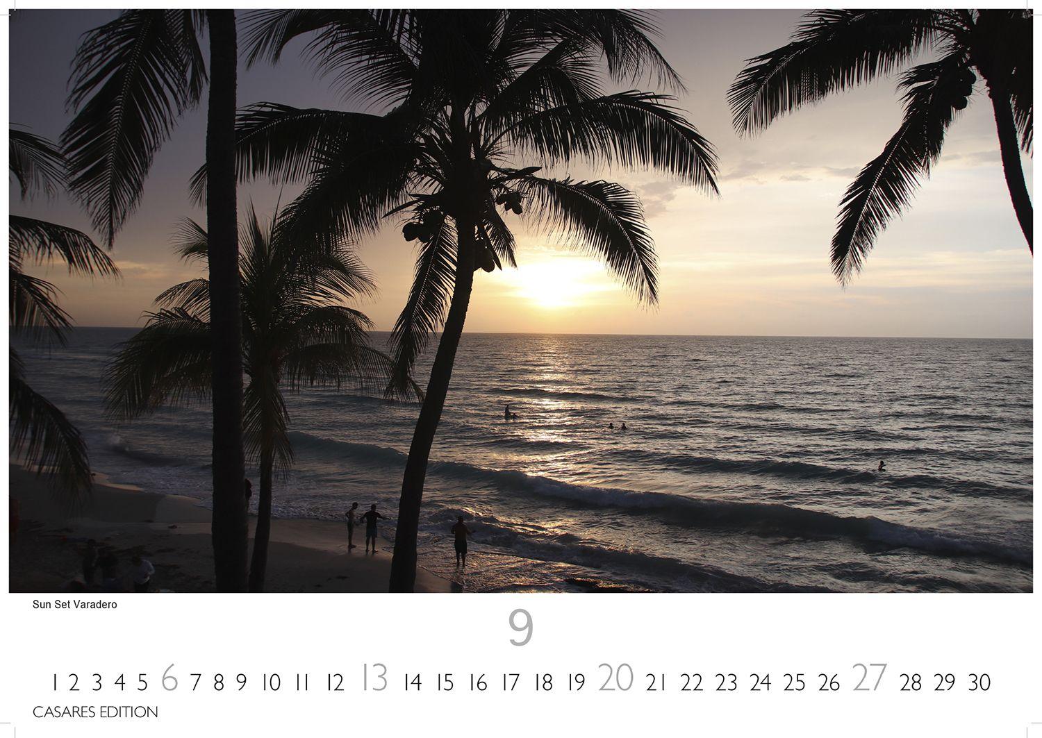 Beispielinhalt (Bild) Cuba Kalender 2026 - Wandkalender | Fotokalender Karibik 24x35cm - Karibische Bilder voller Lebensfreude, stilvolle Fotokunst für Küche, Büro oder Wohnzimmer