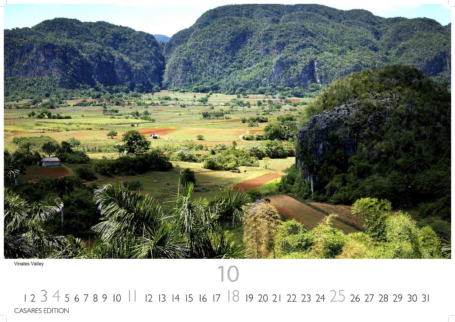 Beispielinhalt (Bild) Cuba Kalender 2026 - Wandkalender | Fotokalender Karibik 24x35cm - Karibische Bilder voller Lebensfreude, stilvolle Fotokunst für Küche, Büro oder Wohnzimmer