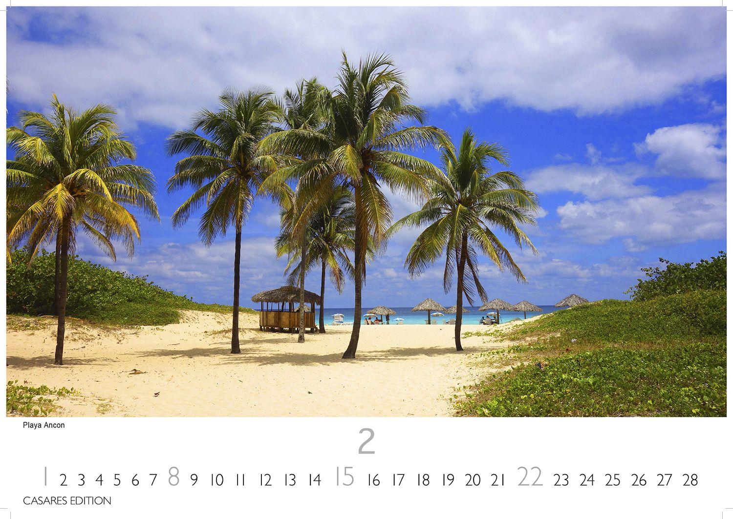 Beispielinhalt (Bild) Cuba Kalender 2026 - Wandkalender | Fotokalender Karibik 24x35cm - Karibische Bilder voller Lebensfreude, stilvolle Fotokunst für Küche, Büro oder Wohnzimmer