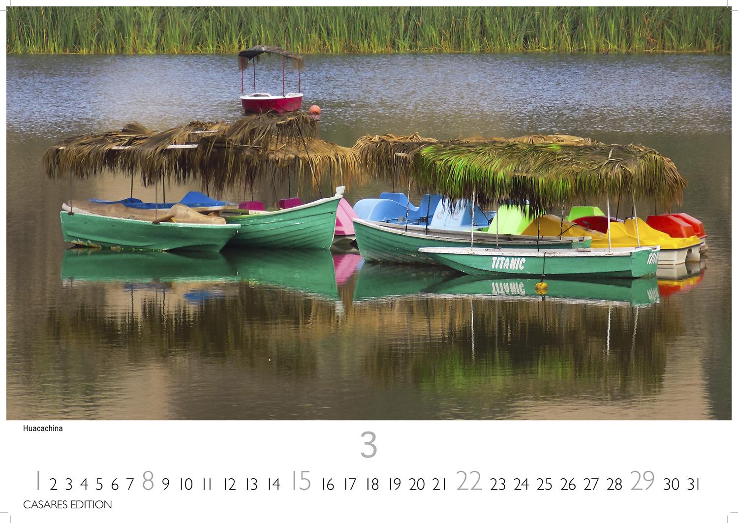 Beispielinhalt (Bild) Peru Kalender 2026 - Wandkalender | Fotokalender Südamerika 35x50cm - Atemberaubende Landschaften und Kultur von Machu Picchu bis Anden, ideal als Geschenk & Deko