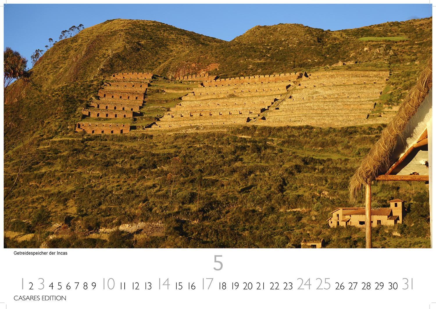 Beispielinhalt (Bild) Peru Kalender 2026 - Wandkalender | Fotokalender Südamerika 35x50cm - Atemberaubende Landschaften und Kultur von Machu Picchu bis Anden, ideal als Geschenk & Deko