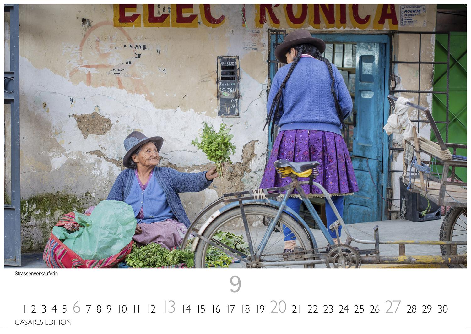 Beispielinhalt (Bild) Peru Kalender 2026 - Wandkalender | Fotokalender Südamerika 35x50cm - Atemberaubende Landschaften und Kultur von Machu Picchu bis Anden, ideal als Geschenk & Deko