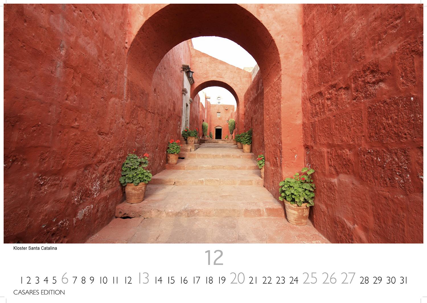 Beispielinhalt (Bild) Peru Kalender 2026 - Wandkalender | Fotokalender Südamerika 35x50cm - Atemberaubende Landschaften und Kultur von Machu Picchu bis Anden, ideal als Geschenk & Deko