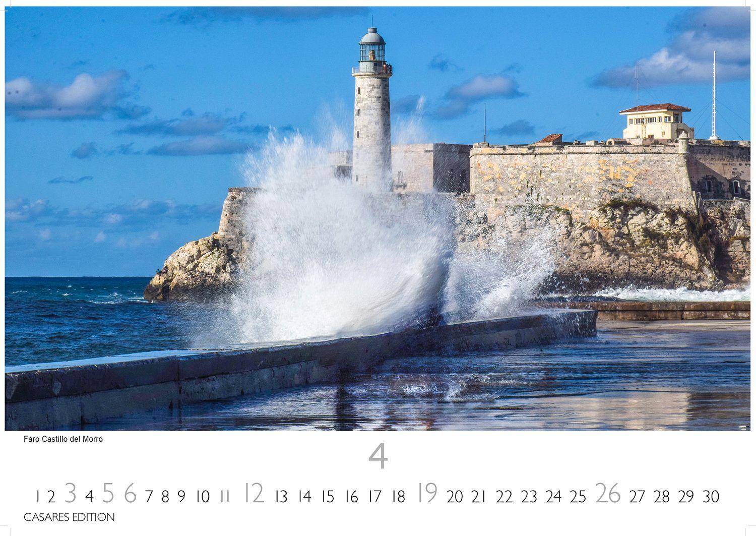 Beispielinhalt (Bild) Cuba Kalender 2026 - Wandkalender | Fotokalender Karibik 35x50cm - Farbenfroher mit beeindruckenden Kuba-Motiven, perfekte Deko & Geschenkidee