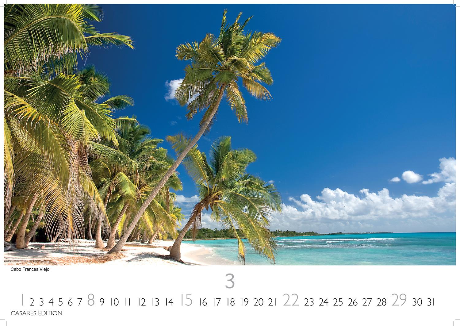 Beispielinhalt (Bild) Dominikanische Republik Kalender 2026 - Wandkalender | Fotokalender Südamerika 24x35cm - Bildkalender mit exotischen Motiven, ideal für Strandfans, Weltenbummler & Karibikträumer