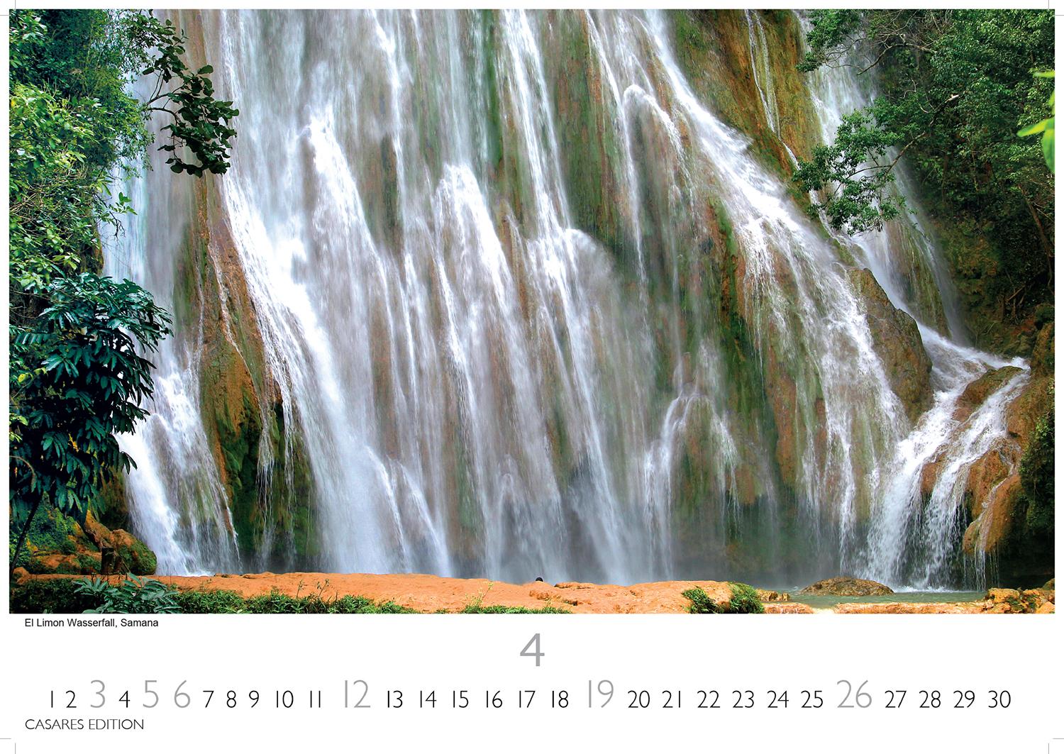 Beispielinhalt (Bild) Dominikanische Republik Kalender 2026 - Wandkalender | Fotokalender Südamerika 24x35cm - Bildkalender mit exotischen Motiven, ideal für Strandfans, Weltenbummler & Karibikträumer