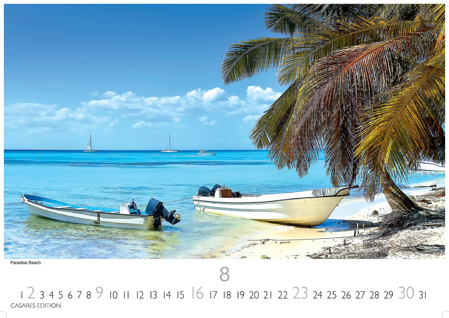 Beispielinhalt (Bild) Dominikanische Republik Kalender 2026 - Wandkalender | Fotokalender Südamerika 24x35cm - Bildkalender mit exotischen Motiven, ideal für Strandfans, Weltenbummler & Karibikträumer